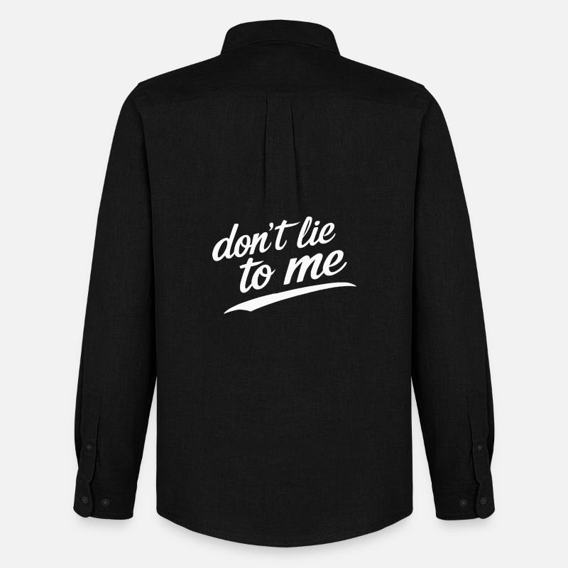don't lie to me - Männer Oxford Hemd von Stanley/Stella - Schwarz