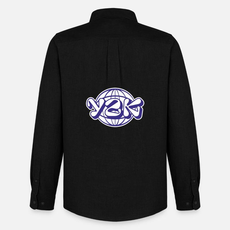 Y2K - Männer Oxford Hemd von Stanley/Stella - Schwarz