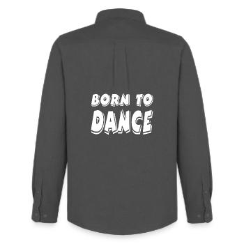 Dance - Men's Oxford Shirt by Stanley/Stella - anthracite - Back - AI Model Male 185 dark (185cm)