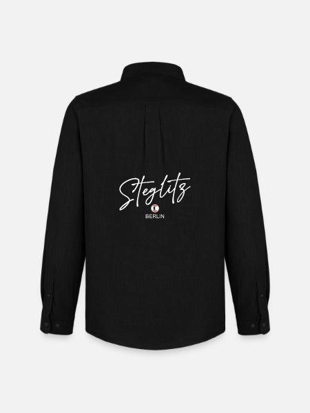 Steglitz - Berlin Flag - Berlin Bear - Men's Oxford Shirt by Stanley/Stella - black