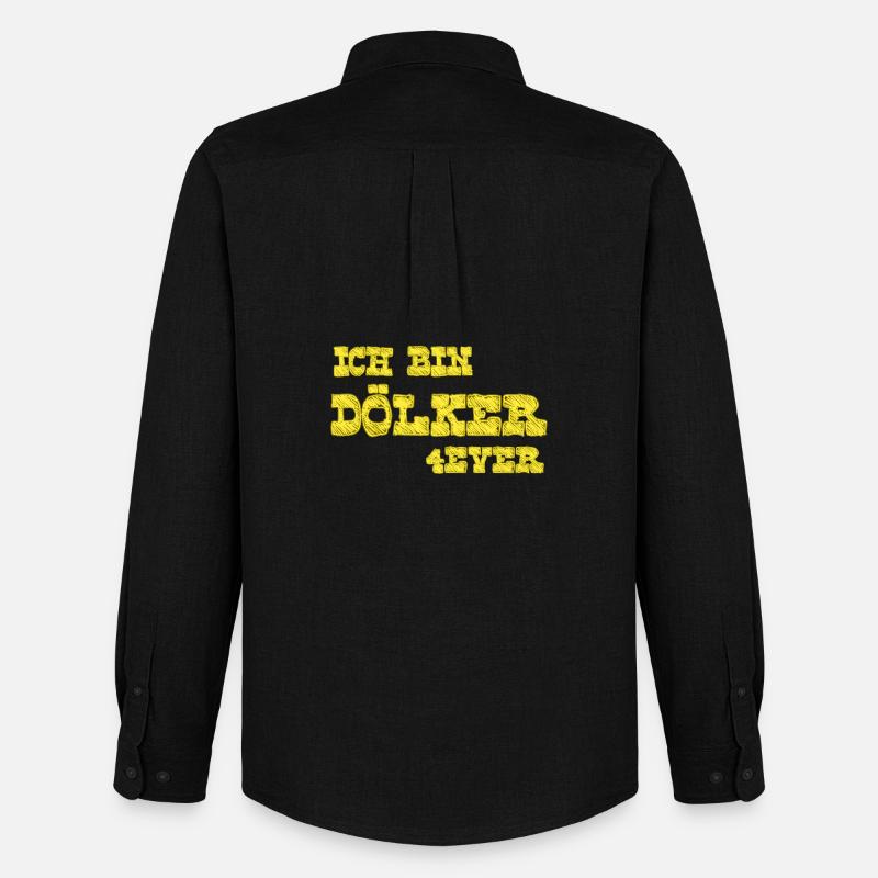 Ich bin Dölker 4 ever - Männer Oxford Hemd von Stanley/Stella - Schwarz