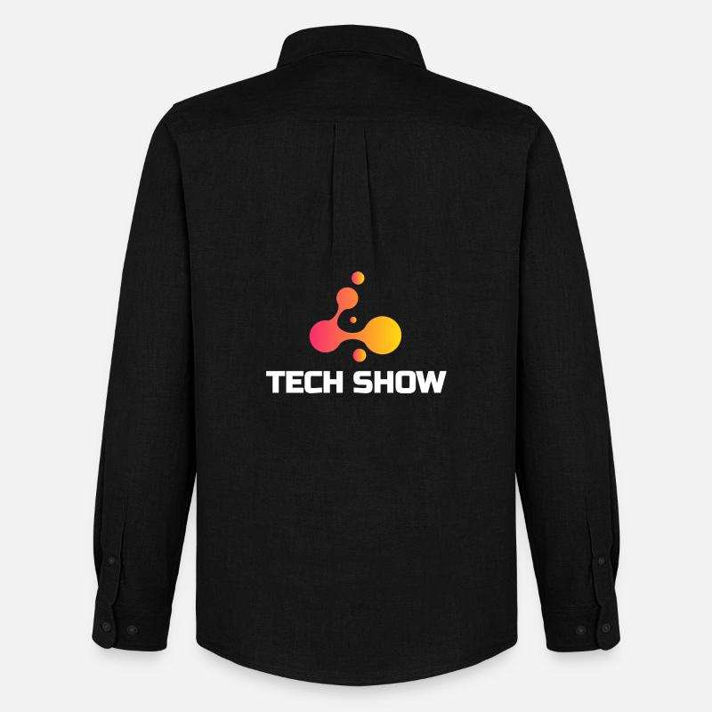 Tech Show Neon Blob Tee - Men's Oxford Shirt by Stanley/Stella - black