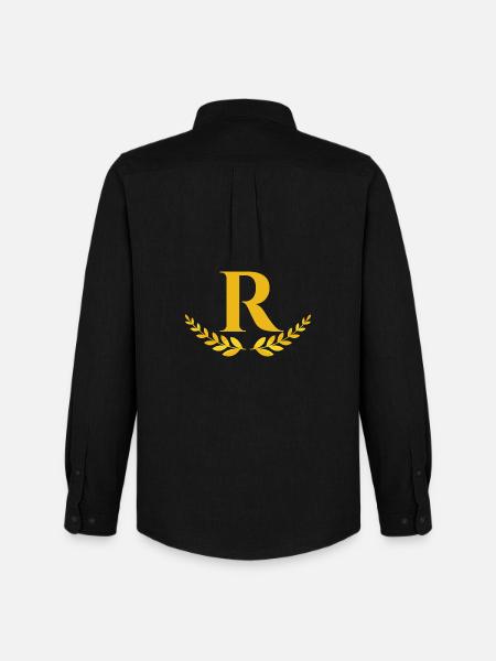 r - Chemise Oxford homme Stanley/Stella - noir