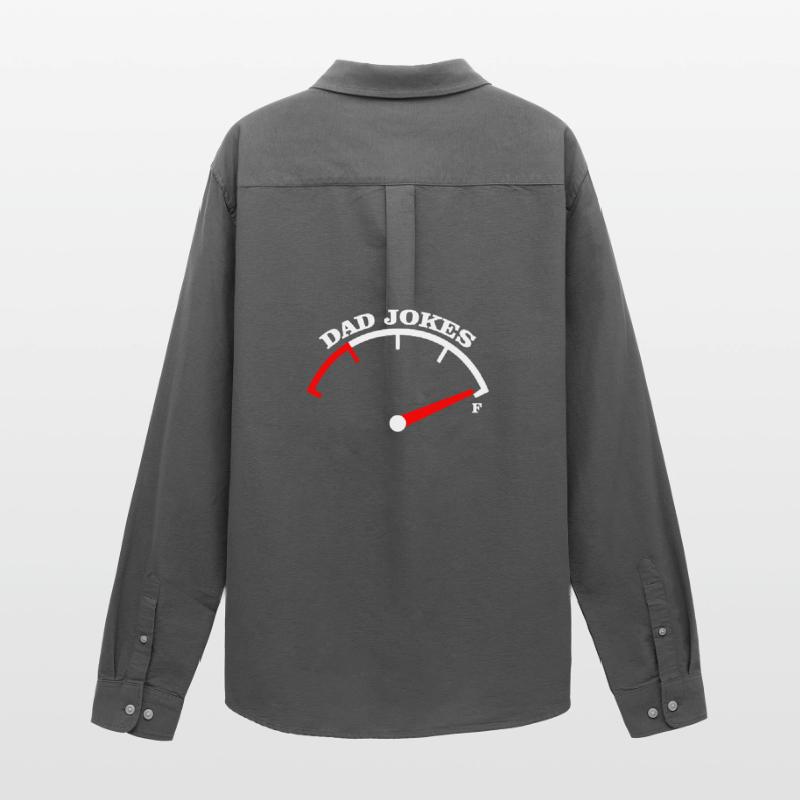 Papa-Witze Meter-Abschlag-Design Männer Oxford Hemd von Stanley/Stella