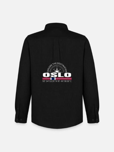 Oslo - Men's Oxford Shirt by Stanley/Stella - black