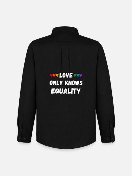 Love only knows equality - Men's Oxford Shirt by Stanley/Stella - black