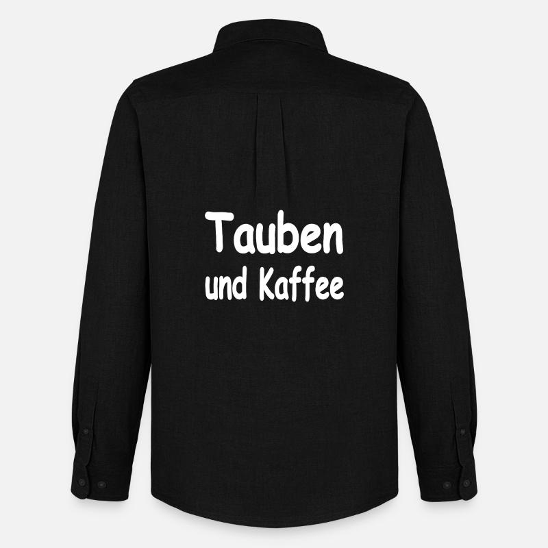 Tauben - Männer Oxford Hemd von Stanley/Stella - Schwarz
