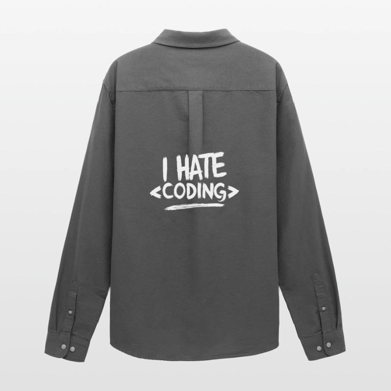 Ich hasse das Programmieren von Computer-Web-Programmierern Männer Oxford Hemd von Stanley/Stella