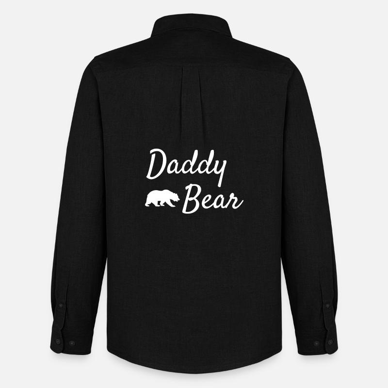 Daddy Bear Script-Logo - Männer Oxford Hemd von Stanley/Stella - Schwarz