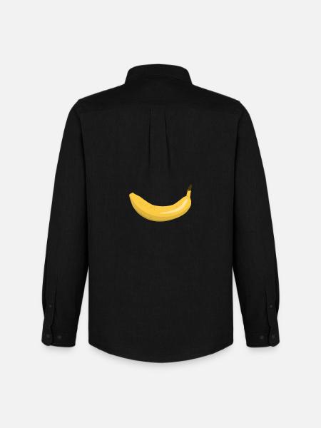 Banana smile - Men's Oxford Shirt by Stanley/Stella - black