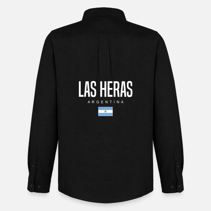 Las Heras Argentinien Argentinier - Männer Oxford Hemd von Stanley/Stella - Schwarz