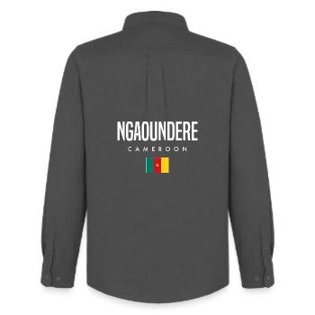 Ngaoundere Cameroon Cameroonian - Men's Oxford Shirt by Stanley/Stella - anthracite - Back - AI Model Male 185 dark (185cm)