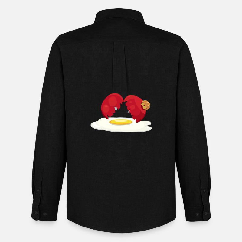 Weihnachtskugel zerbrochenes Ei - Männer Oxford Hemd von Stanley/Stella - Schwarz