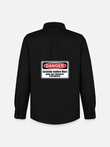 Colonization of Mars - Men's Oxford Shirt by Stanley/Stella - black