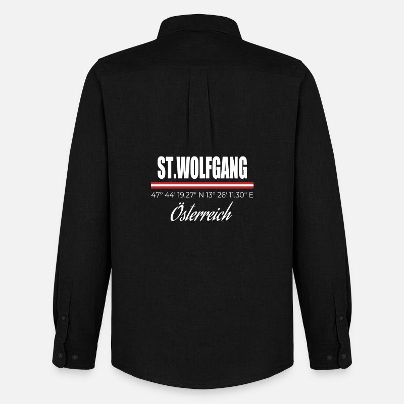 St. Wolfgang - Männer Oxford Hemd von Stanley/Stella - Schwarz