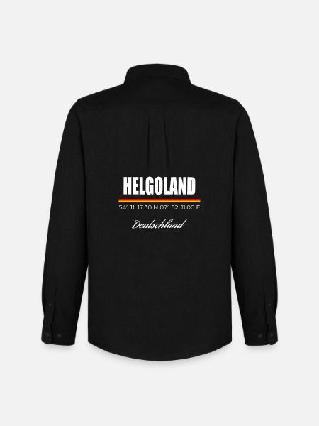 Helgoland - Männer Oxford Hemd von Stanley/Stella - Schwarz