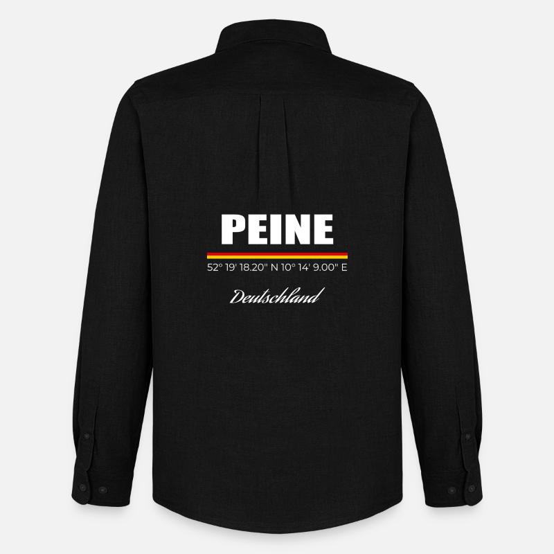 Peine - Männer Oxford Hemd von Stanley/Stella - Schwarz