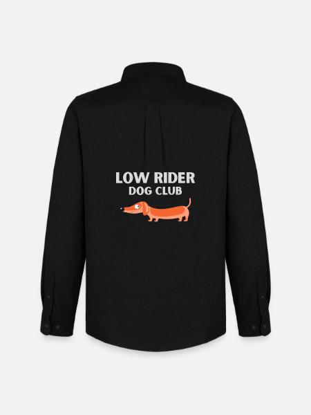Dog club Dachshund - Men's Oxford Shirt by Stanley/Stella - black