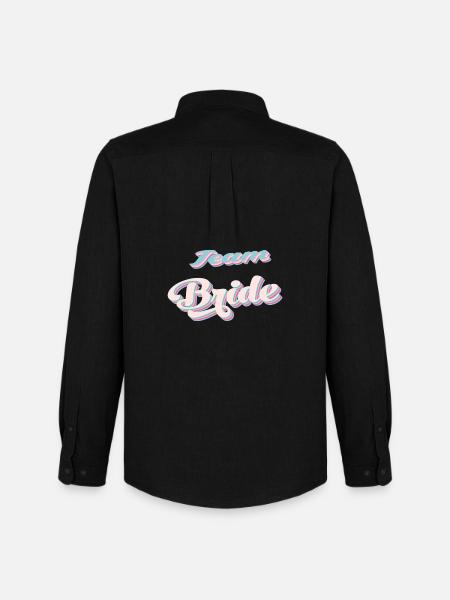 Team bride bachelorette party - Men's Oxford Shirt by Stanley/Stella - black