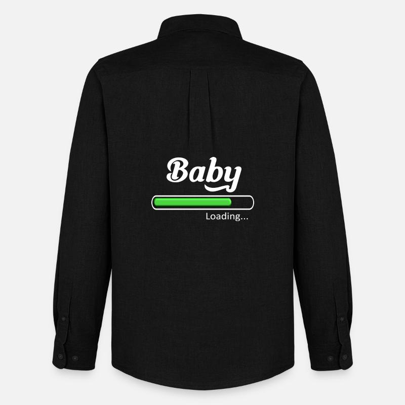 Baby-Loading. - Männer Oxford Hemd von Stanley/Stella - Schwarz
