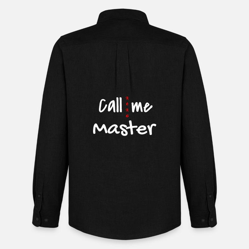 Master 2026 Abschluss Promotion Sponsion - Männer Oxford Hemd von Stanley/Stella - Schwarz
