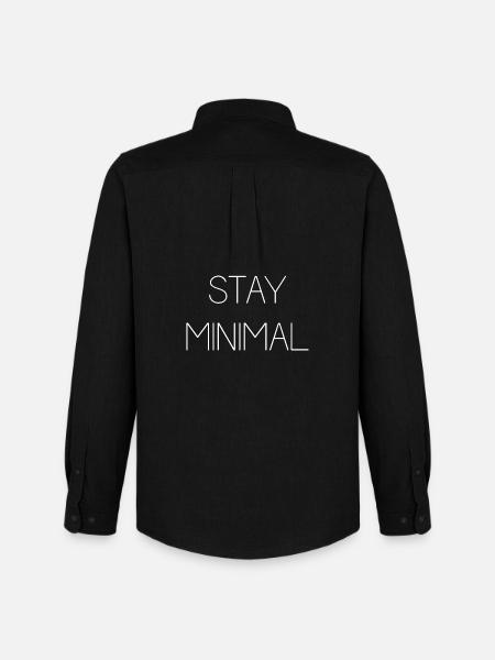 Stay Minimal - Men's Oxford Shirt by Stanley/Stella - black