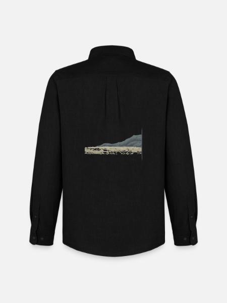 ROCKY COAST - Men's Oxford Shirt by Stanley/Stella - black