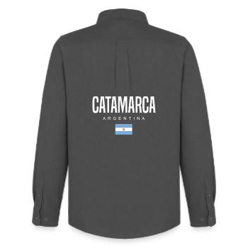 Catamarca Argentina Argentinians - Men's Oxford Shirt by Stanley/Stella - anthracite - Back - AI Model Male 185 dark (185cm)