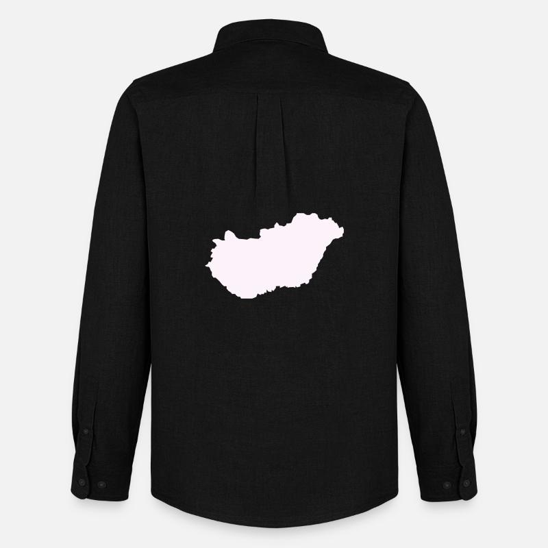 Ungarn Land - Männer Oxford Hemd von Stanley/Stella - Schwarz