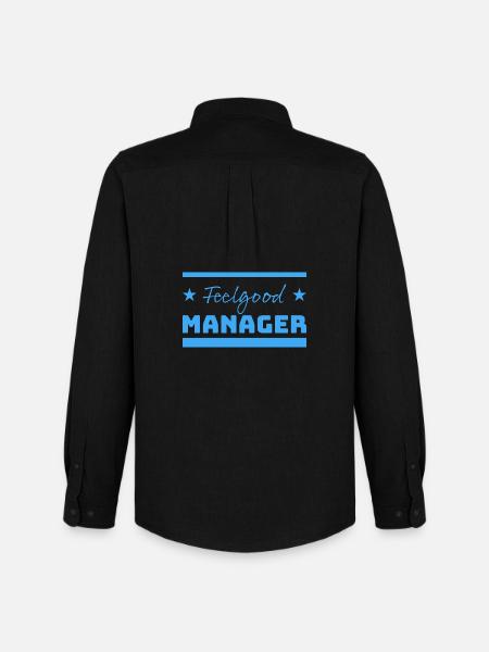 Tshirt Feelgood Manager Stars blue - Men's Oxford Shirt by Stanley/Stella - black