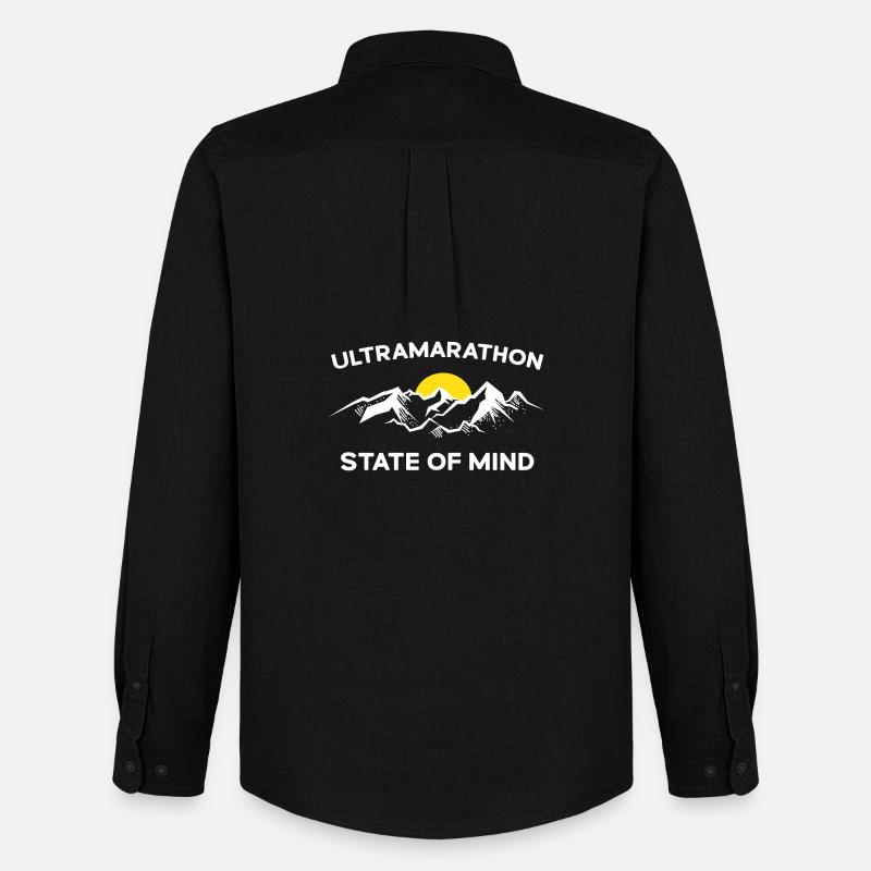 Ultramarathon - Gemütszustand - Männer Oxford Hemd von Stanley/Stella - Schwarz