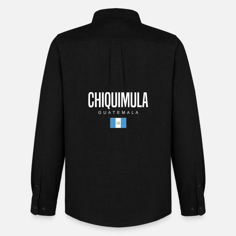 Chiquimula Guatemala Guatemalteken - Männer Oxford Hemd von Stanley/Stella - Schwarz