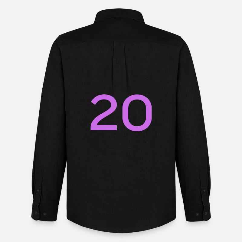 20 - Männer Oxford Hemd von Stanley/Stella - Schwarz