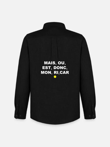 Conjonction - Chemise Oxford homme Stanley/Stella - noir