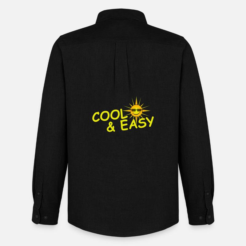 COOL & EASY - Männer Oxford Hemd von Stanley/Stella - Schwarz