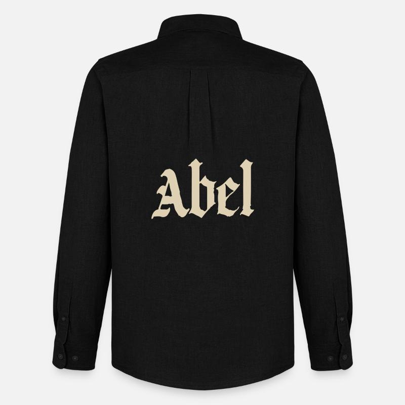 Abel Gothic Script - Männer Oxford Hemd von Stanley/Stella - Schwarz
