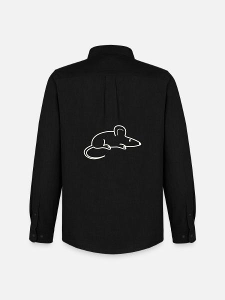 animal souris - Chemise Oxford homme Stanley/Stella - noir