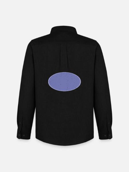 Oval Background Dirty Purple - Men's Oxford Shirt by Stanley/Stella - black
