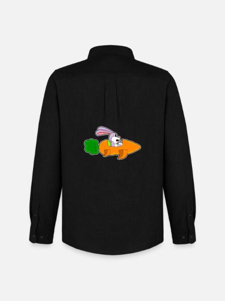 Bunny Carrot - Men's Oxford Shirt by Stanley/Stella - black