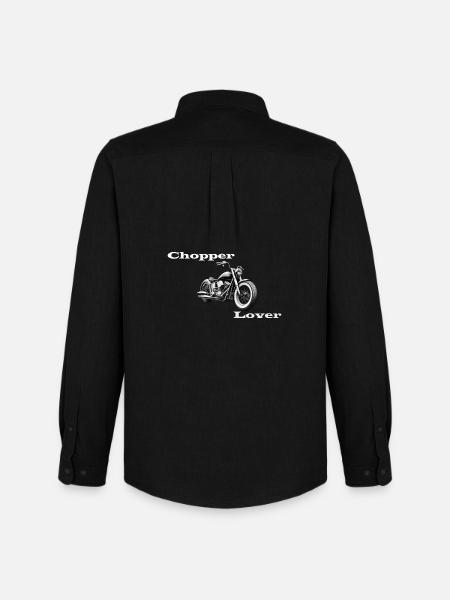 Chopper Lover white - Men's Oxford Shirt by Stanley/Stella - black