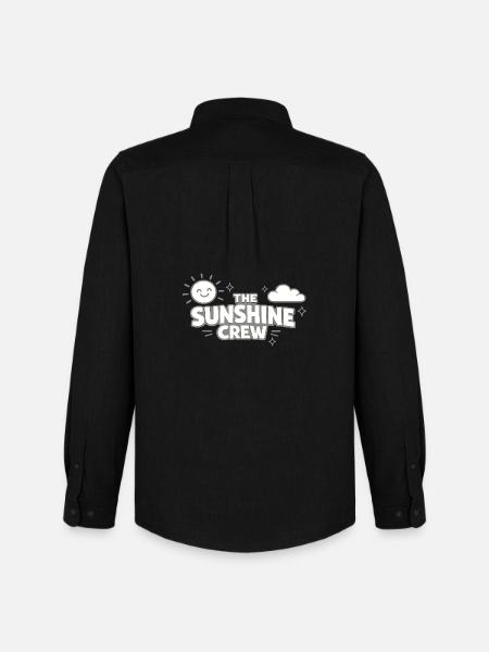 The Sunshine Crew Sonnenlogo - Männer Oxford Hemd von Stanley/Stella - Schwarz