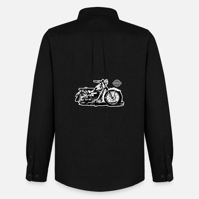 Nimbus Motorrad - Männer Oxford Hemd von Stanley/Stella - Schwarz
