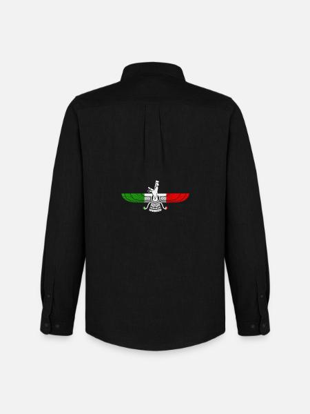 Farvahar logo | Iranian ancient symbol - Men's Oxford Shirt by Stanley/Stella - black