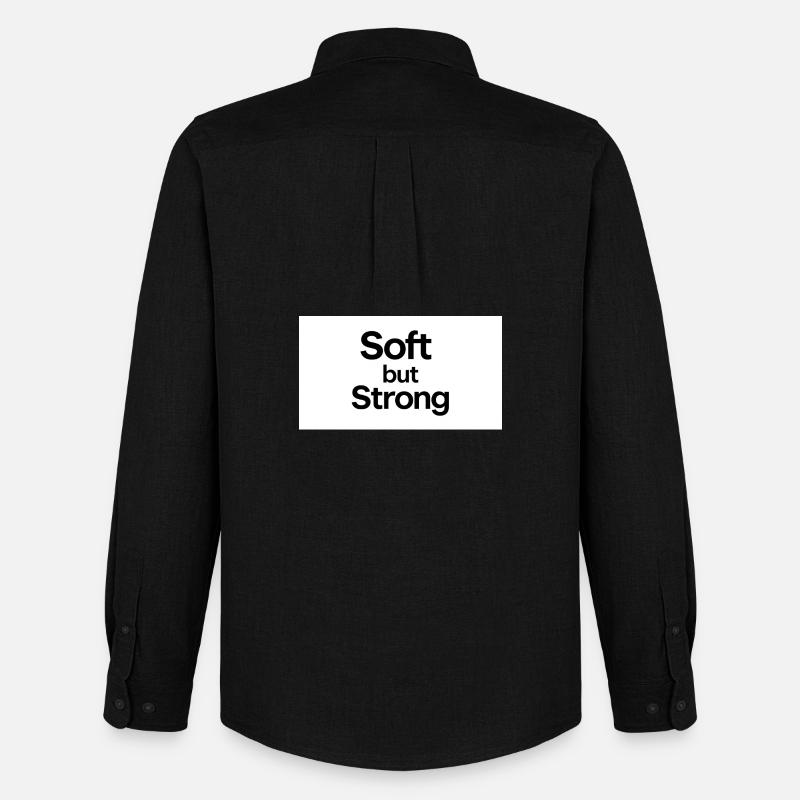 minimalist_typography_t-shirt_design-_black_tex - Männer Oxford Hemd von Stanley/Stella - Schwarz