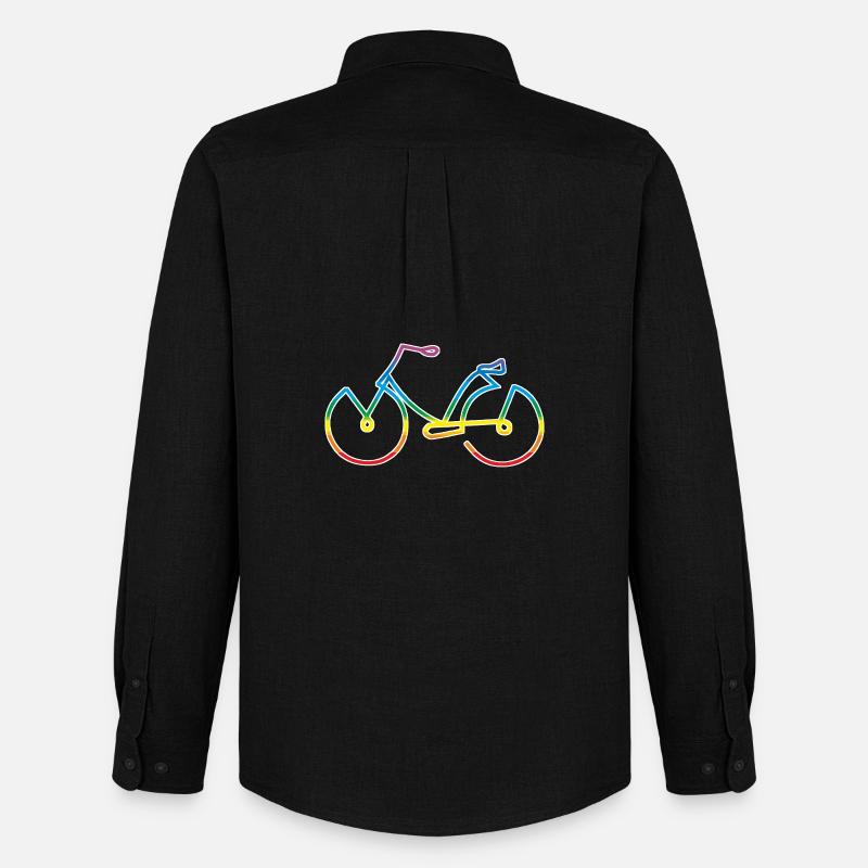 Fahrrad - Männer Oxford Hemd von Stanley/Stella - Schwarz