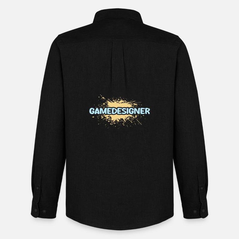 Beruf Gamedesigner - Männer Oxford Hemd von Stanley/Stella - Schwarz