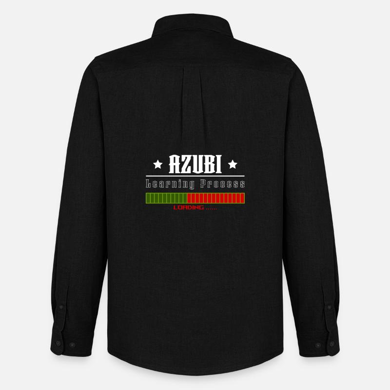 AZUBI learning process loading tshirt - Männer Oxford Hemd von Stanley/Stella - Schwarz