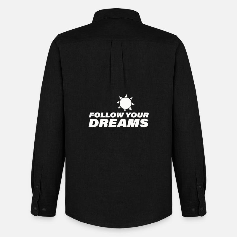 FOLLOW YOUR DREAMS - Männer Oxford Hemd von Stanley/Stella - Schwarz