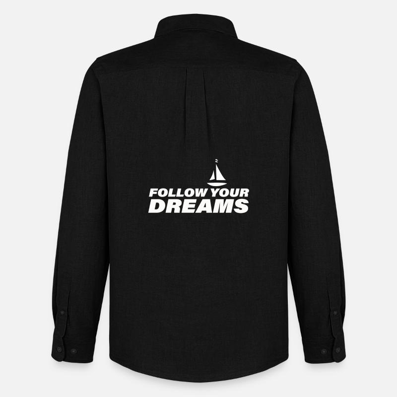 FOLLOW YOUR DREAMS - Männer Oxford Hemd von Stanley/Stella - Schwarz