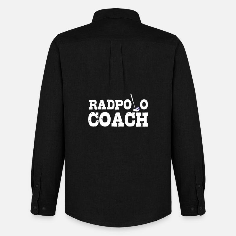Radpolo Coach  - Männer Oxford Hemd von Stanley/Stella - Schwarz
